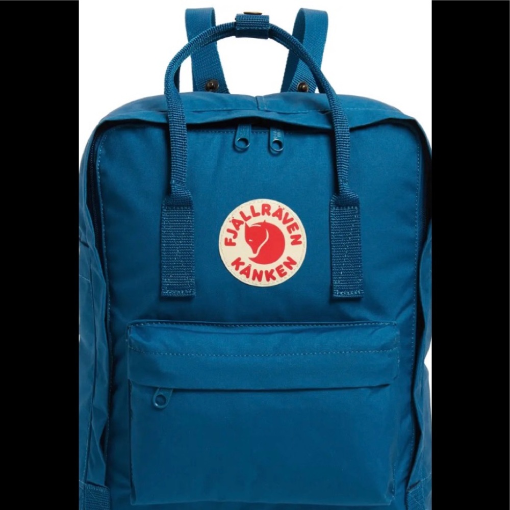 A new cute blue backpack.